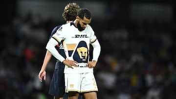 Olavio Vieira Dos Santos Juninho of Pumas during the round one second leg match between Pumas UNAM and San Diego FC as part of the CONCACAF Champions Cup 2026, at Olimpico Universitario Stadium on February 10, 2026 in Mexico City, Mexico.