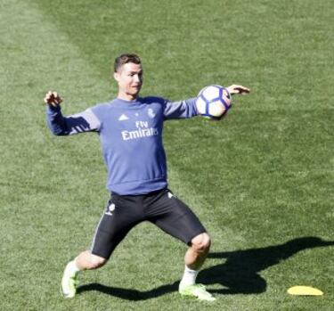 Cristiano Ronaldo se divirtió junto a sus compañeros.
