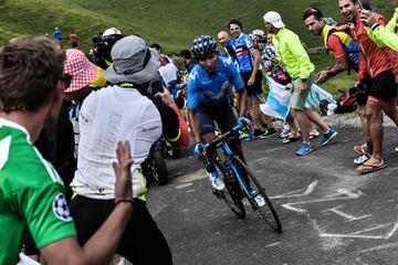 Con este triunfo el corredor del Movistar Team subió al quinto puesto de la clasificación general y está a  3'30" del líder Geraint Thomas.