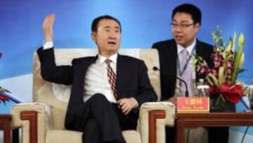 Wang Jianlin en una comparecencia.