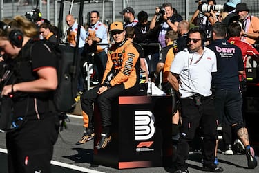 Oscar Piastri tras la sesión de clasificación del sábado.