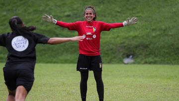 Entrenamiento de la selección venezolana femenina.