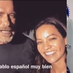 Conmovedor mensaje de Natalia Reyes junto Schwarzenegger