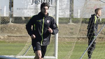 Gonzalo Melero durante una sesión de entrenamiento.