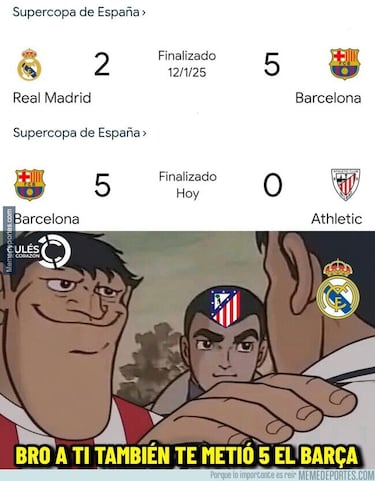 Raphinha, protagonista de los memes de la final de la Supercopa