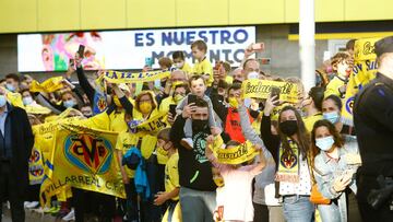 29/04/21 RECIBIMIENTO EN EL ESTADIO DE LA CERAMICA DE LOS SEGUIDORES DEL VILLARREAL AL AUTOBUS DEL EQUIPO
SEMIFINAL UEFA EUROPA LEAGUE
VILLARREAL - ARSENAL