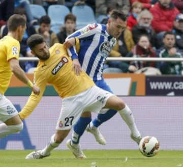 Rubén Duarte con Lucas Pérez.