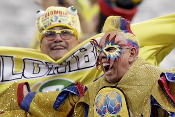 Las postales que dejó la previa del duelo Chile-Colombia