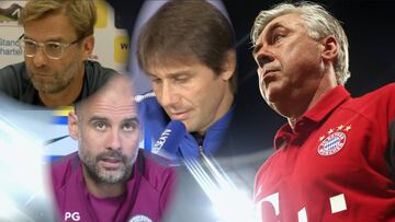 Conte, Guardiola, Klopp... Los entrenadores apoyan a Ancelotti