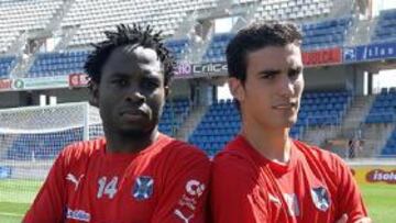 <b>FICHAJES RENTABLES. </b>Kome y Alfaro, dos de las incorporaciones del Tenerife, se están destapando a base de goles. Hoy quieren más.