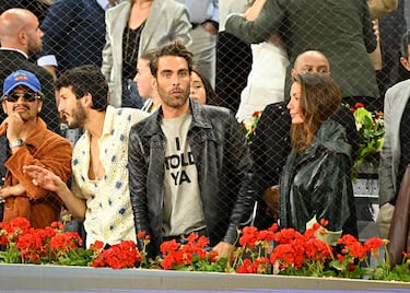 Sebastián Yatra, Jon Kortajarena y María Hervás asisten a la final del torneo Mutua Madrid Open que se disputa en la Caja Mágica entre el canadiense Felix Auger Aliassime y el ruso Andrei Rublev.