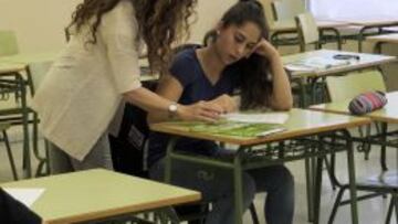 Mar&iacute;a Herrera en clase.