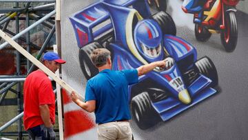 Spielberg se engalana para recibir a la Fórmula 1