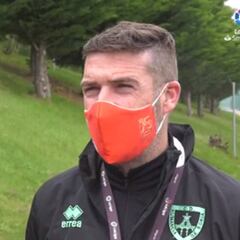 Carrión: "Ya pensamos en los tres puntos ante el Mirandés"