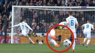El 'truco' de Cristiano al cobrar el penalti en el Bernabéu