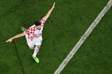 Gvardiol, con Croacia, en el Mundial.