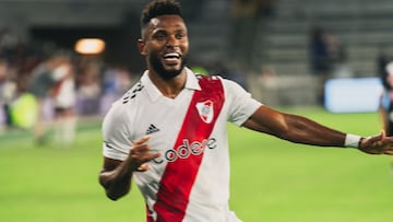 Miguel Borja anota en triunfo de River ante Vasco da Gama