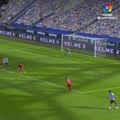 Este Espanyol asusta: golazo a la escuadra de Fran Mérida