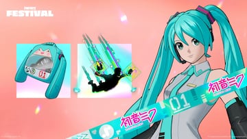 fortnite hatsune miku skin objetos