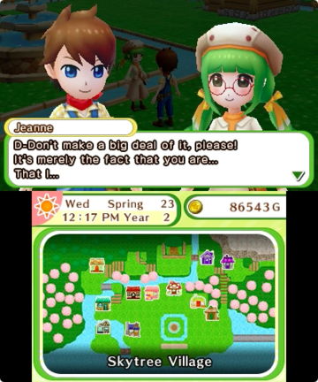 Captura de pantalla - Harvest Moon: Skytree Village (3DS)