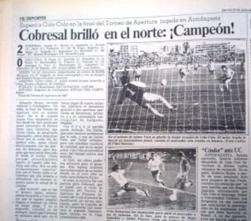 Cobresal brill&oacute; en el norte: &iexcl;Campe&oacute;n!