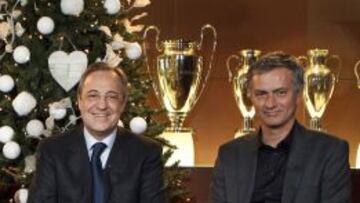 Florentino Pérez y José Mourinho.