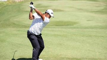 Hideki Matsuyama has opened up a five-shot lead before the final round of the first event of the FedEx Cup playoffs.