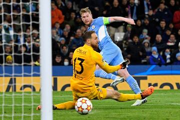 1-0. Kevin De Bruyne marca el primer gol.