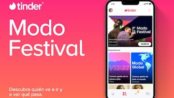 Tinder relanza el Modo Festival en su app