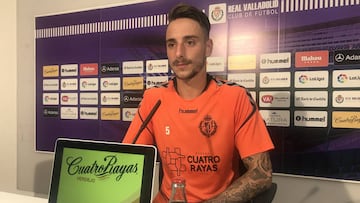 Fernando Calero, jugador del Valladolid. 