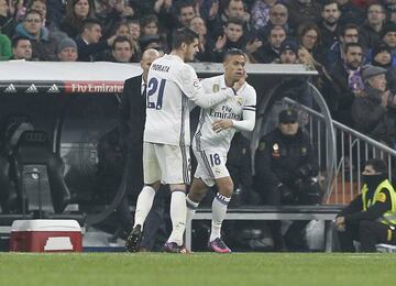 Mariano and Morata lead the line.