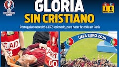 Prensa catalana: "Gloria de Portugal sin Cristiano"