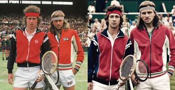 John McEnroe, Bjorn Borg, Shia Labeouf y Sverrir Gudnason.