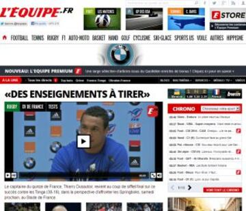 Portadas de la prensa extranjera