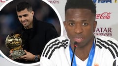 Vinicius responde por primera vez a una pregunta directa sobre perder el Balón de Oro
