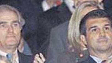 <b>"BUEN ROLLO". </b>Así definió Calderón su relación con Laporta.