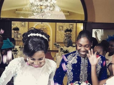 Caster Semenya: así fue su boda con otra mujer, Violet Raseboya