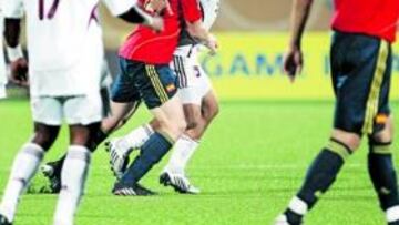 <b>SUPERIORES. </b>España jugó a gran nivel y arrolló a Venezuela.