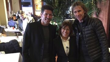 Ricardo Gareca se reunió con el 'Cholo' Simeone en Perú.