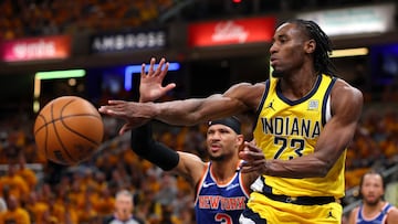 The power forward limped out of Game 3 with an ankle sprain only to return in the final quarter as the Pacers prepare for the fourth meeting of the series.
