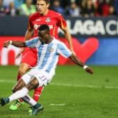 El Málaga pretende negociar la continuidad de Christian Atsu