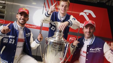 Robert Kubica, junto a sus compañeros en WRT, Rui Andrade y Louis Delétraz.