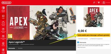 Apex Legends, ya disponible en Nintendo Switch: cómo descargar gratis, peso y características