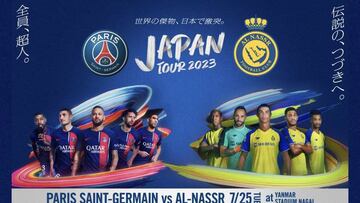 Cartel promocional del amistoso entre el PSG y el Al Nassr (25/07).