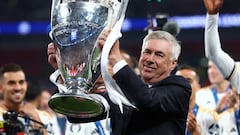 What is Carlo Ancelotti’s record with Real Madrid? How many trophies has he won?