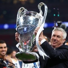 What is Carlo Ancelotti’s record with Real Madrid? How many trophies has he won?