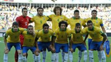 El once tipo de Brasil en esta Copa Confederaciones.