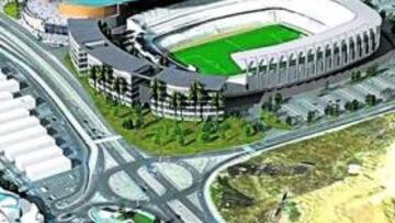 <b>LA MAQUETA ORIGINAL</b> Ésta es la maqueta que se presentó en su día del Valladolid Arena. Su ejecución todavía es una incógnita: el alcalde y el club siguen siendo optimistas, mientras que la oposición en el Ayuntamiento de Valladolid no lo ve claro.