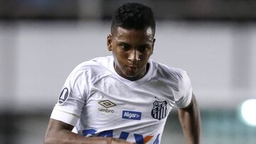 Rodrygo, en un partido con el Santos.