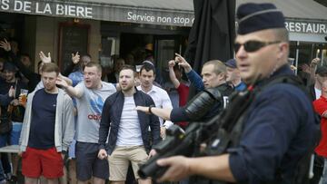 Choque en Lille entre hinchas rusos, ingleses y galeses